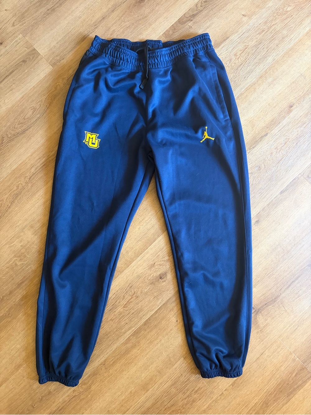 Jordan Navy Marquette Golden Eagles Team Logo Spotlight Performance Pants
